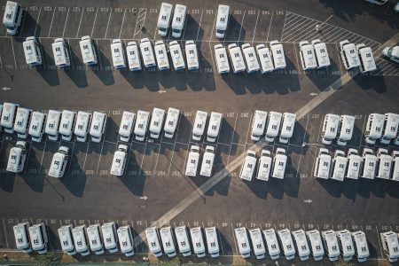 identical vehicles in parking area 9716362